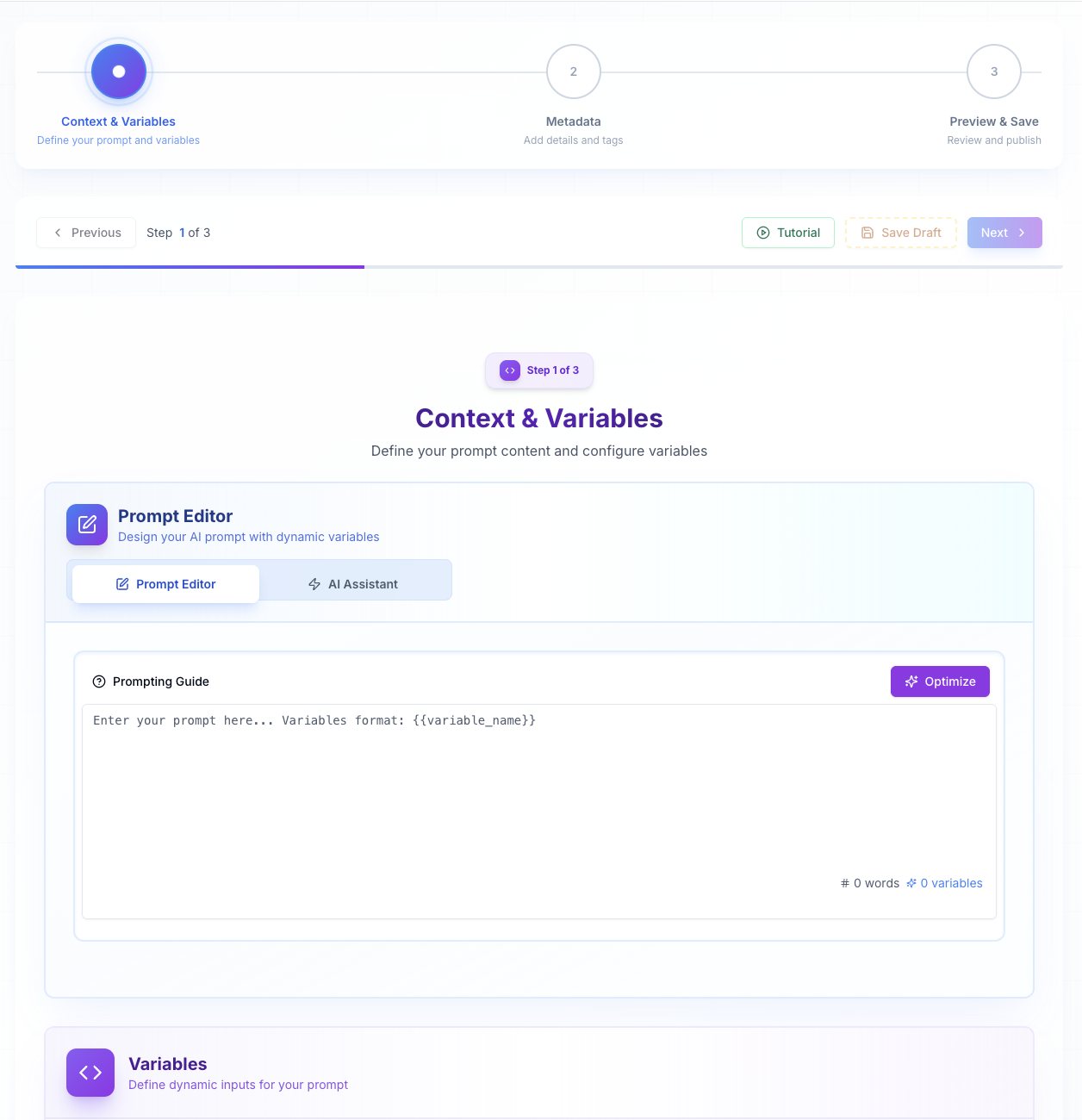 Prompt Configuration 1